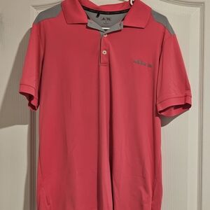 Adidas Men's Pink Polo Shirt